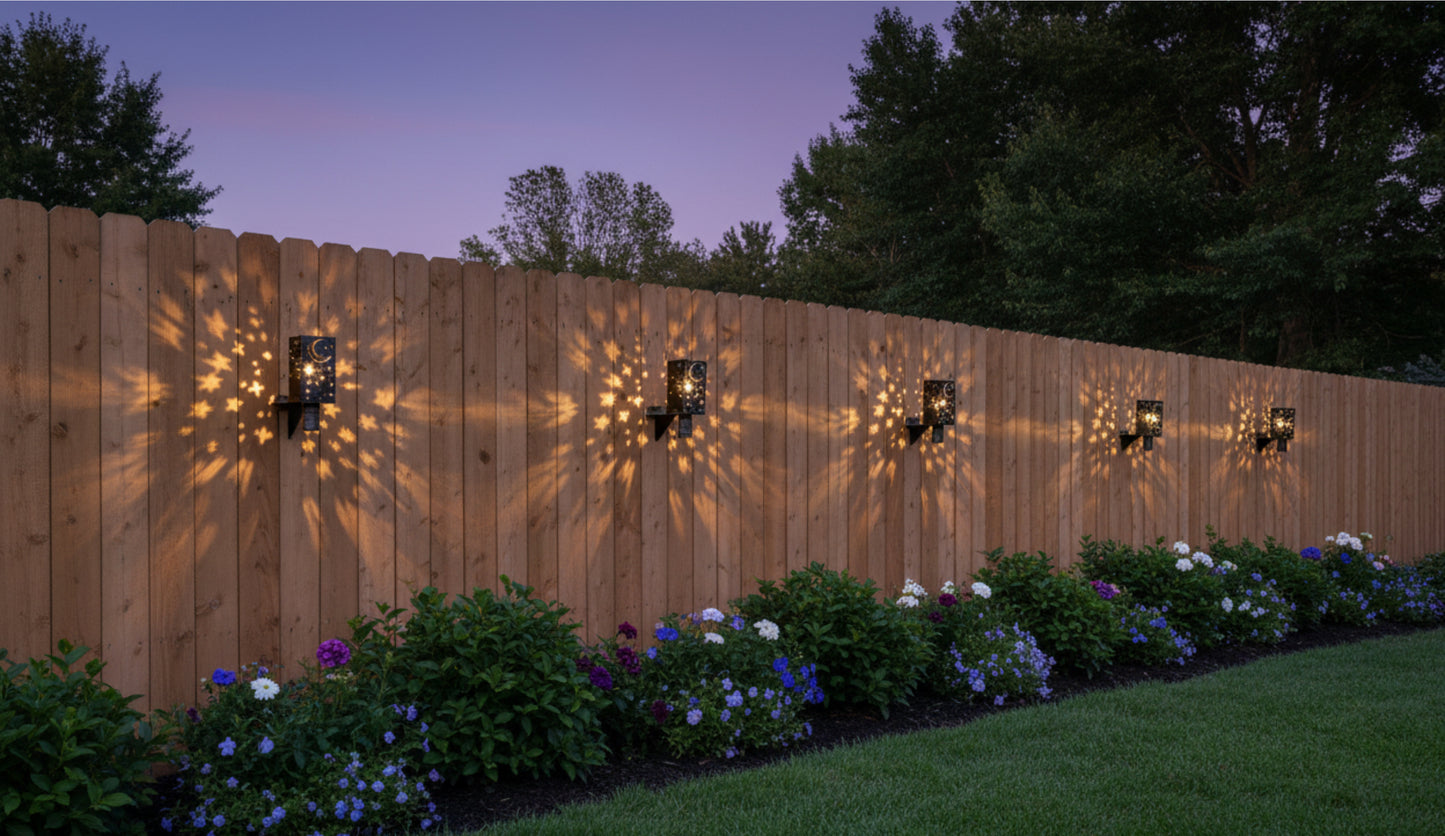 Moon & Stars Torch Wall Sconce (3 Pack)