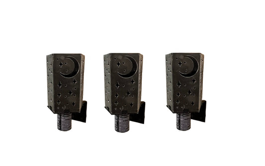 Moon & Stars Torch Wall Sconce (3 Pack)