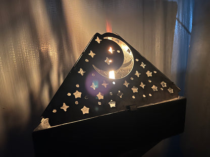 Moon and Stars Tabletop Torch