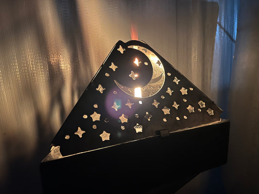 Moon and Stars Tabletop Torch