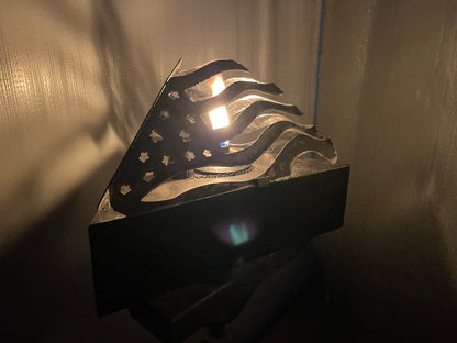 American Flag Tabletop Torch
